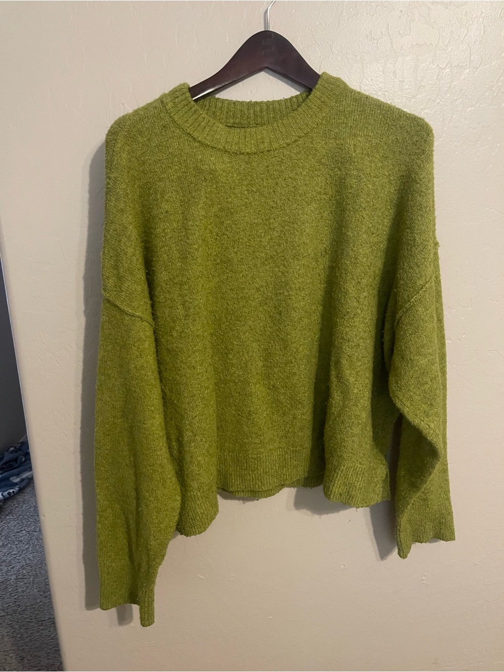 American Eagle Outfitters Olive Green Crewneck Sweater